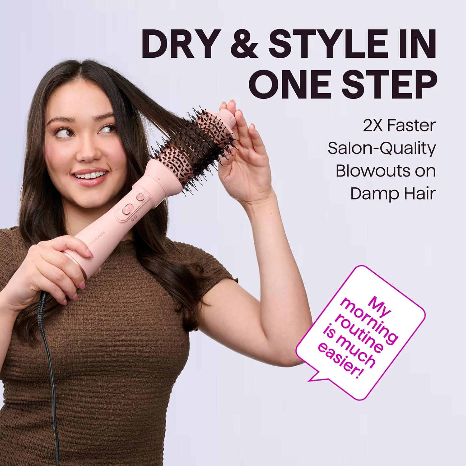 Blow Dryer Brush Set, Wavytalk Air Sculpt 5-in-1 Hot Air Brush Set, Mu