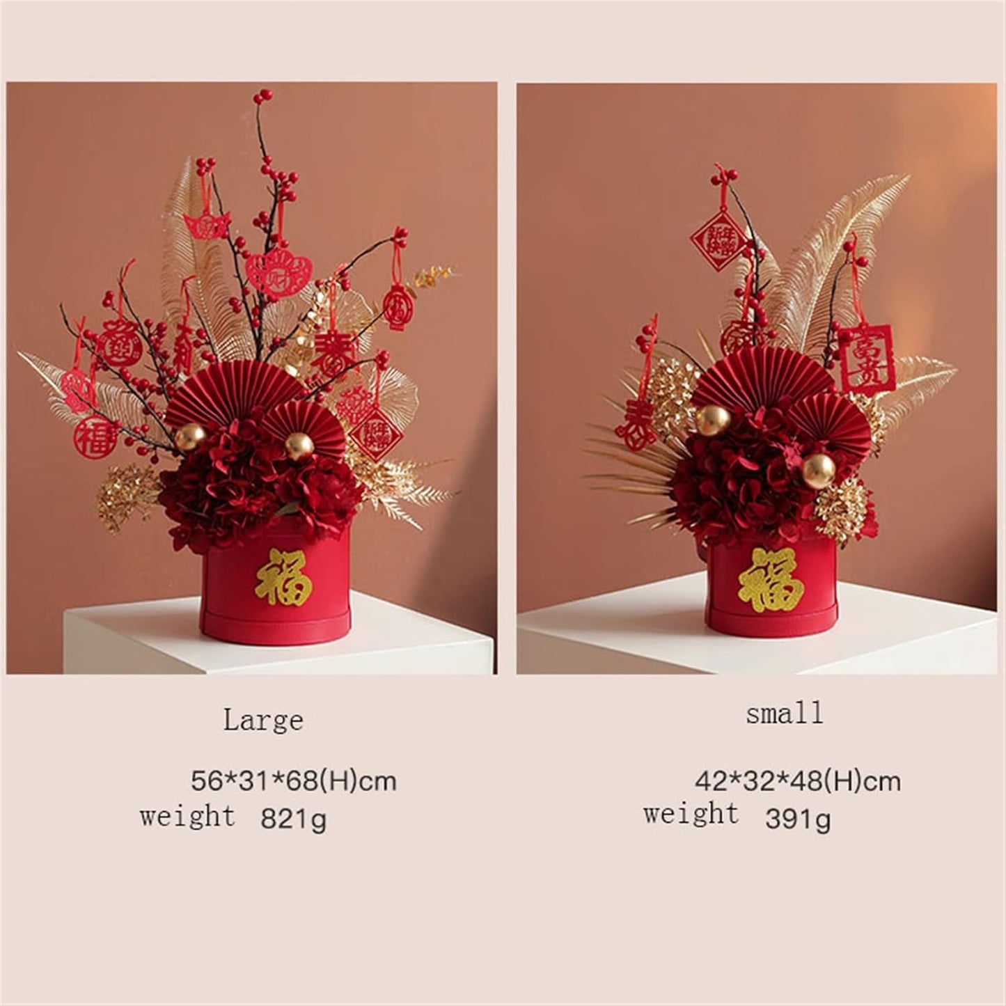 Statues Artificial Simulation Berry Branch Light Luxury Blessing Barrel Living Room Dining Table Decoration for Living Room Office Home Decorative Ornaments