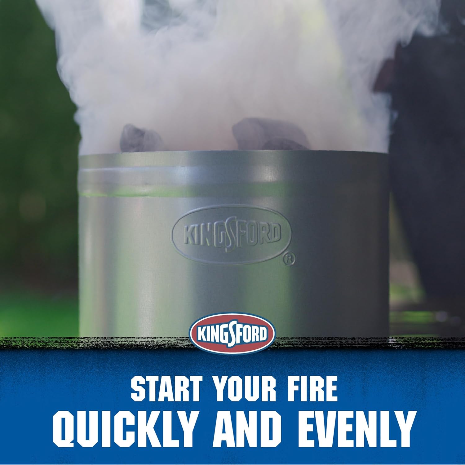 KINGSFORD Heavy Duty Deluxe Charcoal Chimney Starter, Large Capacity Z