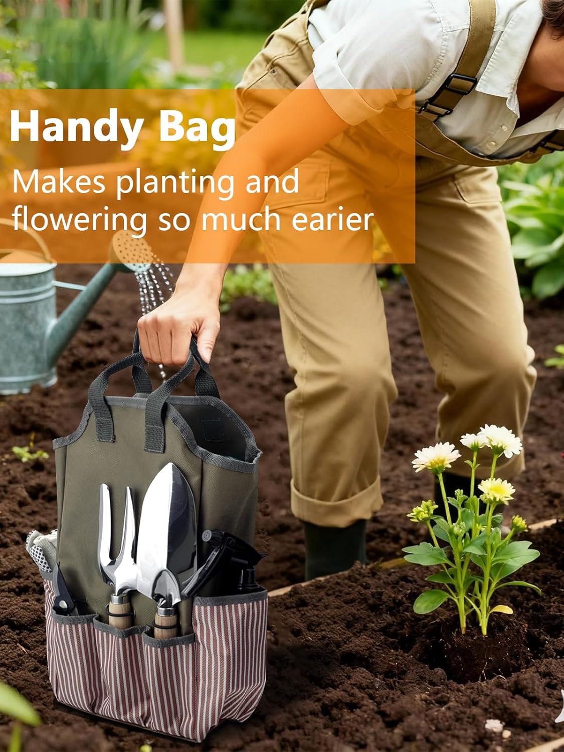 Gardening Tools Set 11 PCS, Heavy Duty Stainless Steel Garden Tool Kit