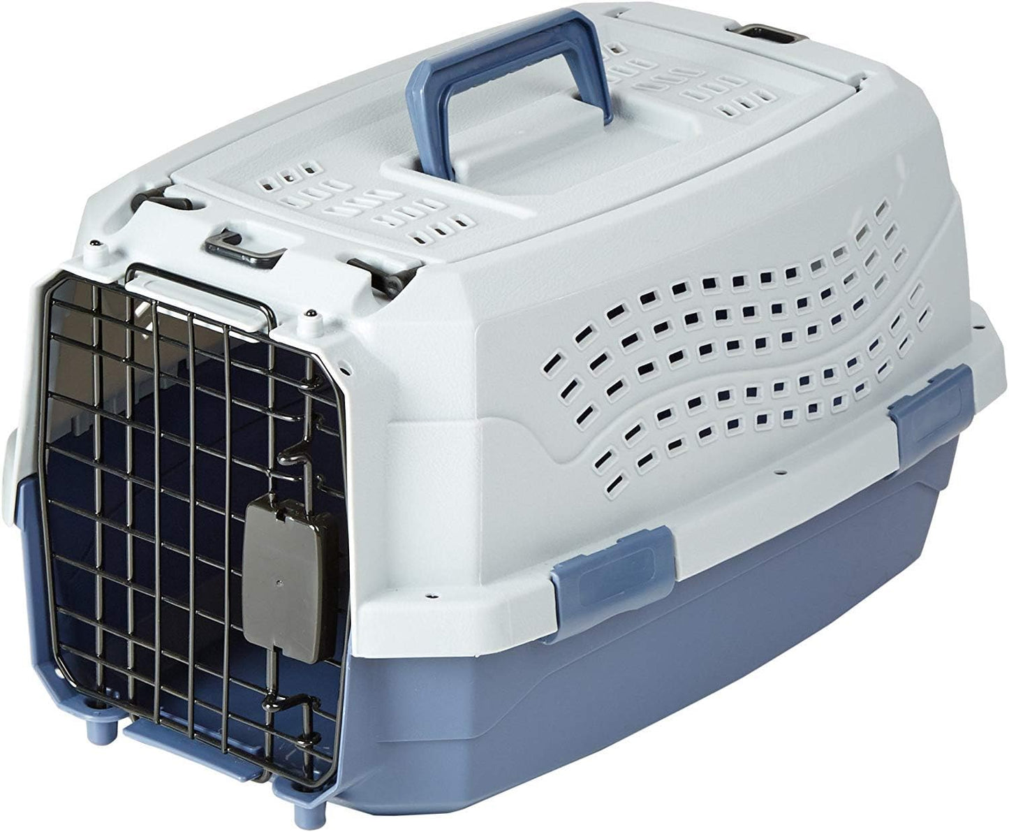 Amazon Basics 2-Door Top-Load Hard-Sided Pet Travel Carrier for Cats a