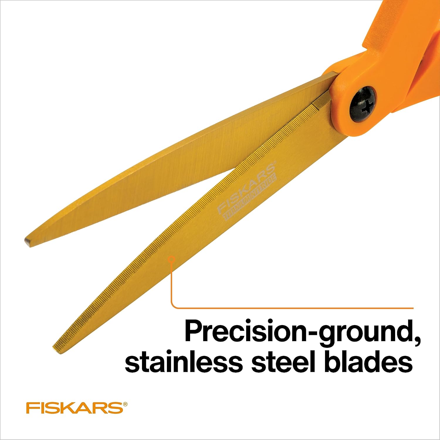 Fiskars Titanium Shop Shears, Stainless Steel Precision-ground Scissor