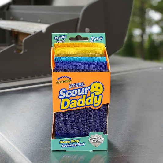 Scrub Daddy BBQ Daddy Grill Cleaner Kit - Bristle Free Grill Brush wit
