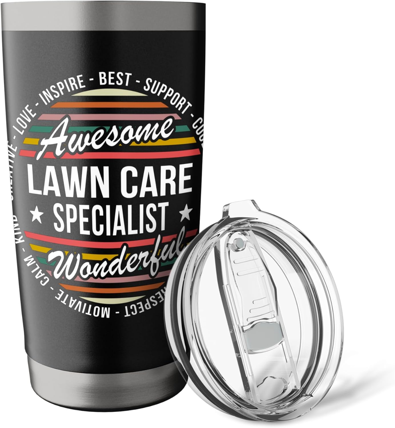 Lawn Care Specialist Tshirt Gifts Appreciation Inspire Stainless Steel Insulated Tumbler