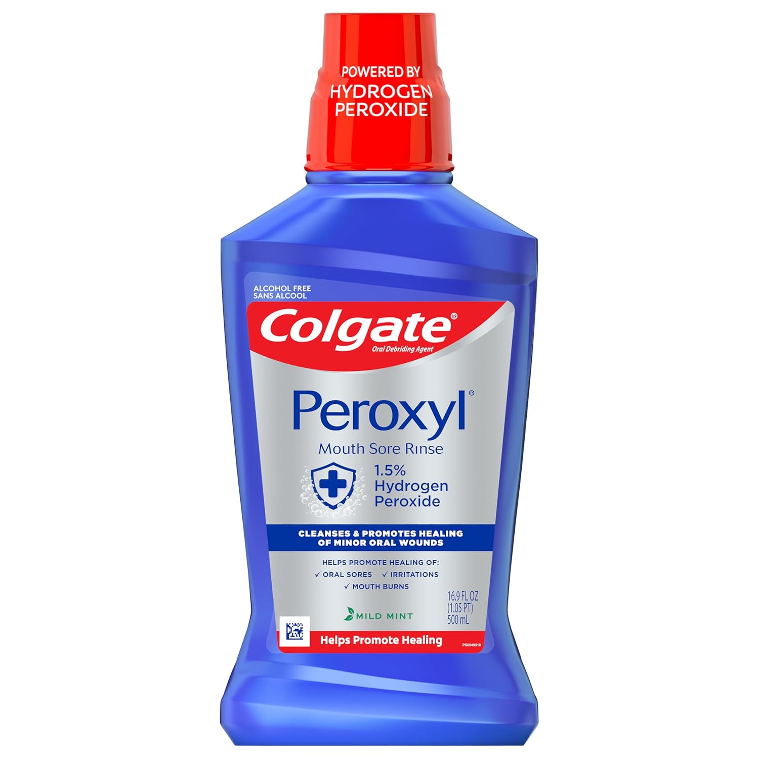 Colgate Peroxyl Antiseptic Mouthwash and Mouth Sore Rinse, 1.5% Hydrog