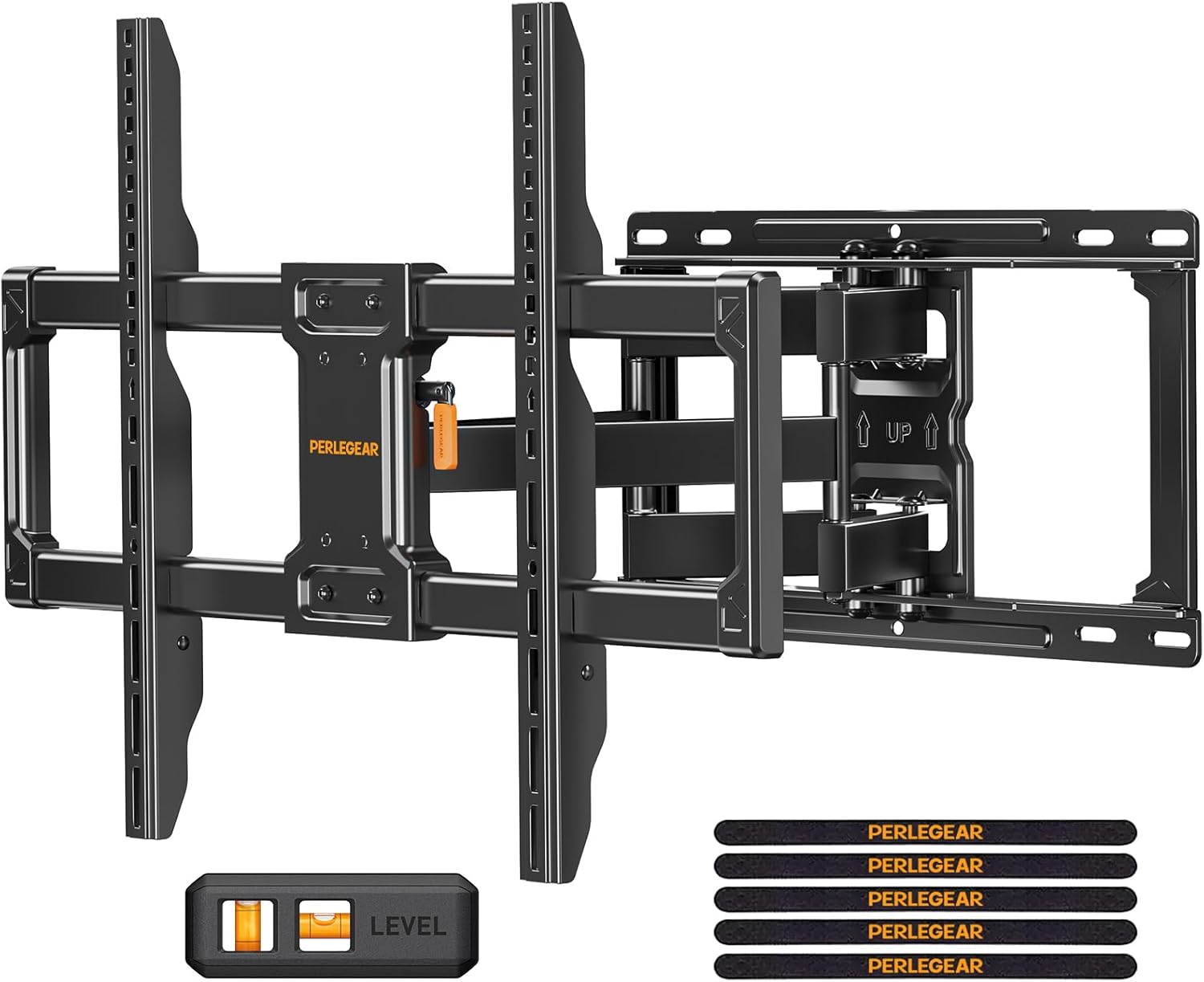 Perlegear Full Motion TV Wall Mount, Heavy Duty TV Mount for 42 55 65 