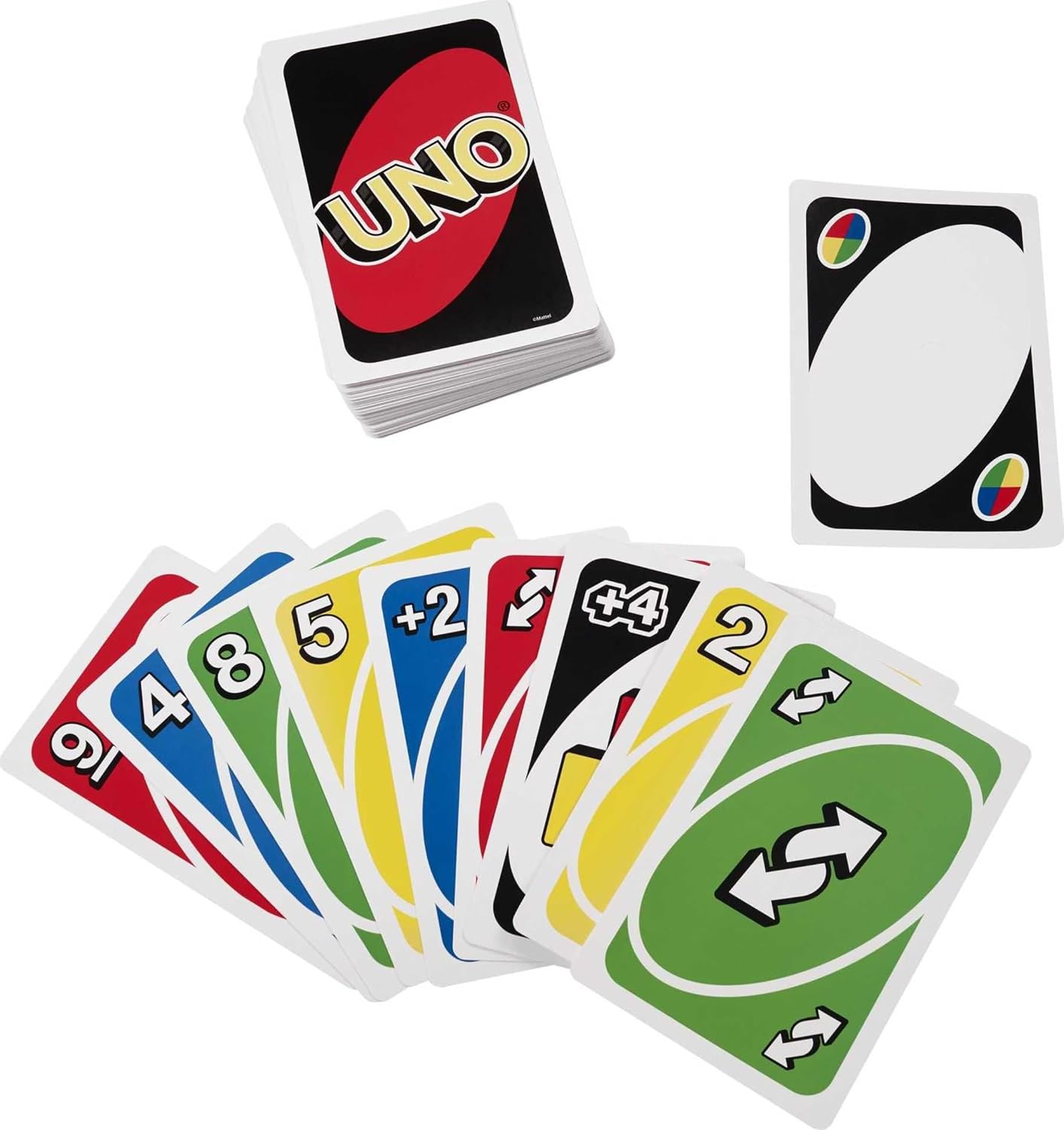 Mattel Games Giant UNO Card Game for Kid, Adult & Families, Color Blin
