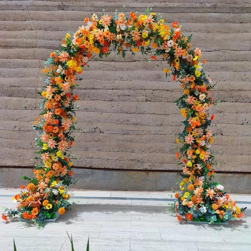 Large Metal Garden Arch - Wedding Ceremony Balloon Backdrop Stand, Outdoor Arbor Trellis for Climbing Plants, Easy Assembly, Black, 80x180cm (2.62x5.90ft)