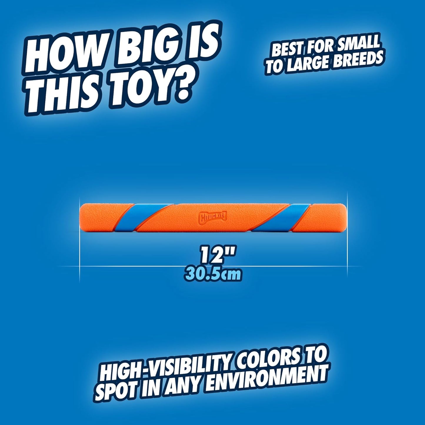 Chuckit! Interactive Dog Toy Ultra Fetch Stick - 12 Inch Outdoor Dog T