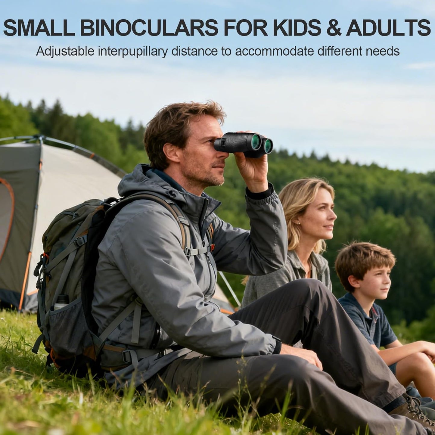 20x25 Compact Binoculars for Adults and Kids - WOZEL HD Small Binocular Easy Focus - Lightweight High Powered Binoculars for Bird Watching Travel Hunting Sightseeing Gifts