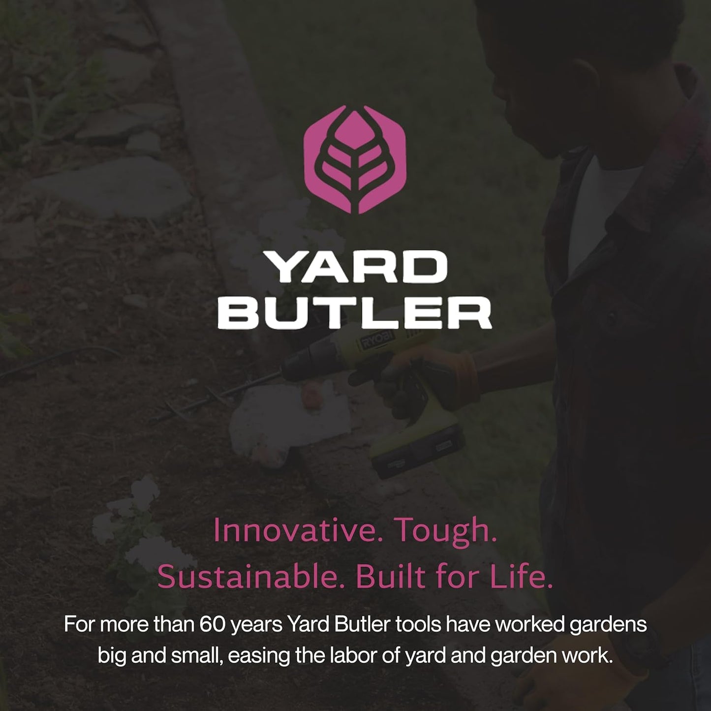 Yard Butler Roto Driller 9” Auger Drill Bit, IRT-1 - Digging Tool for Effortless Bulb Planting - Multi-Use Drill - Heavy-Duty Garden Tool - Power-Coated Steel - Rust-Resistant