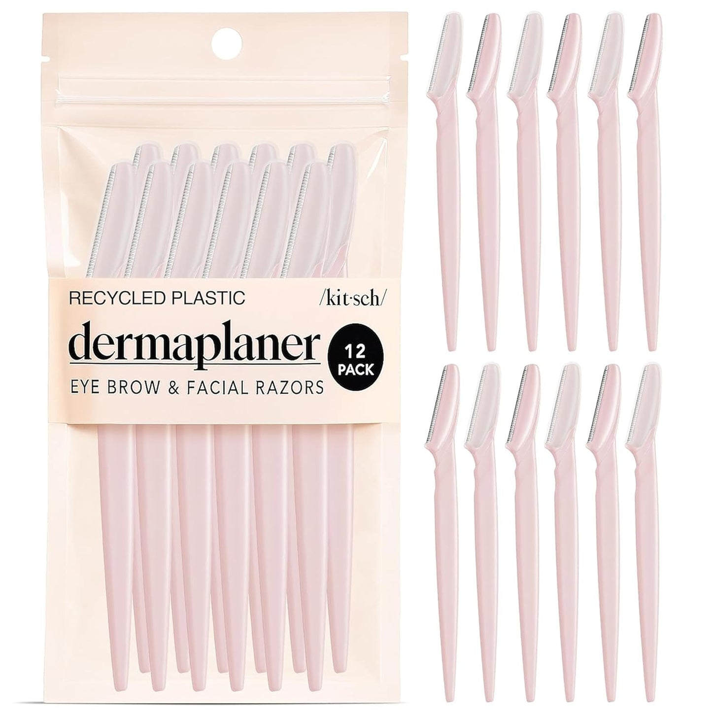 Kitsch Dermaplane Razor for Women Face – Face Razors for Women & Men, 