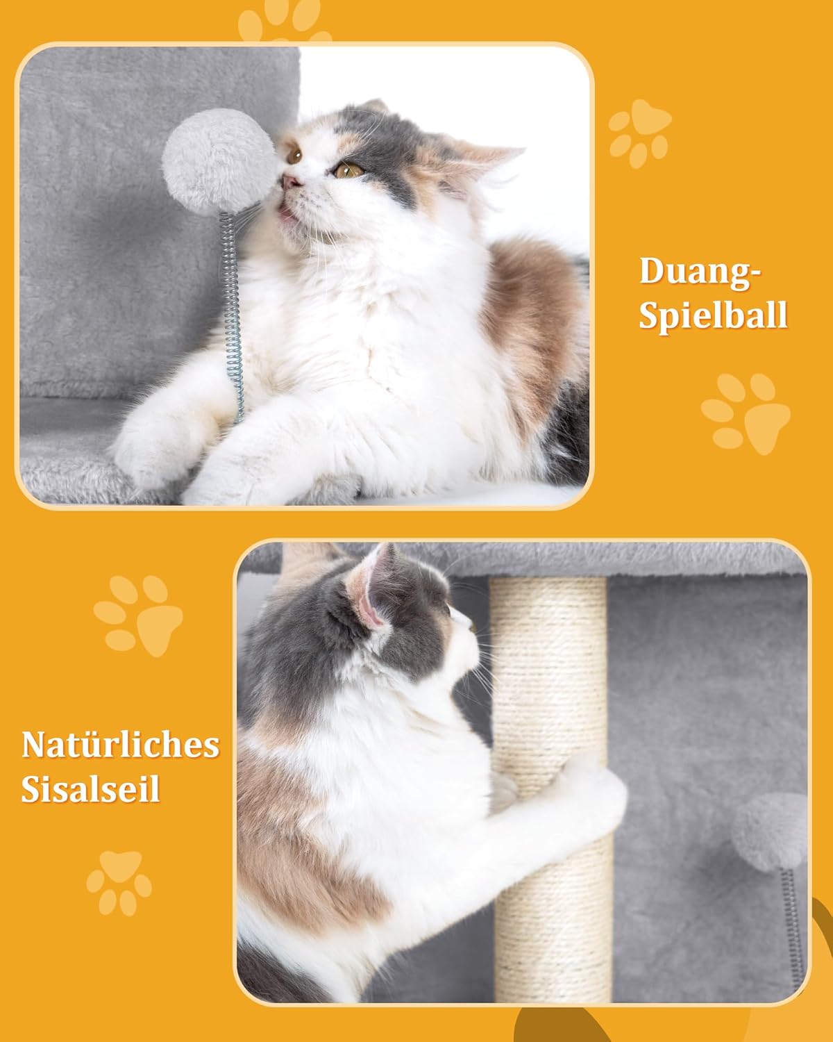 Cat Tree Tower for Large Cat, Cat Bed House with Large Perch for Adult