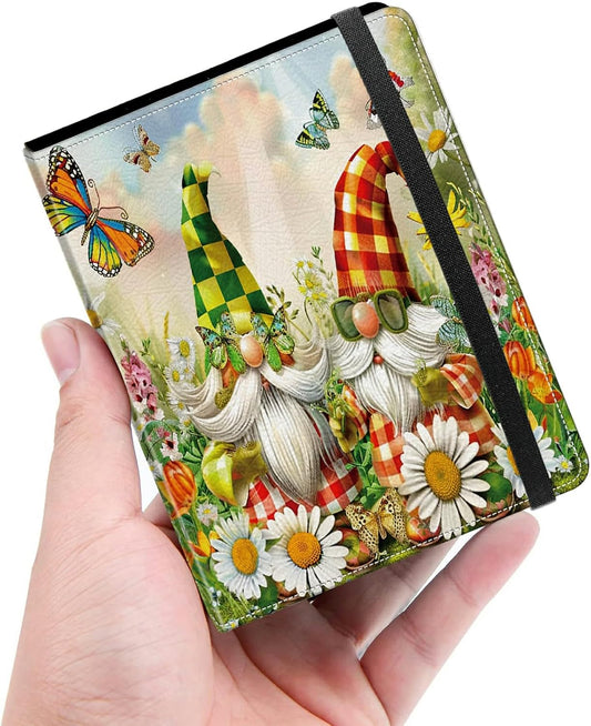 Mini Photo Album for 2x3 Pictures, Garden Gnomes Portable Pocket Size 