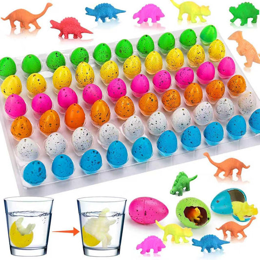 60PCS Small Hatching Dinosaur Eggs for Dinosaur Birthday Party Favors 