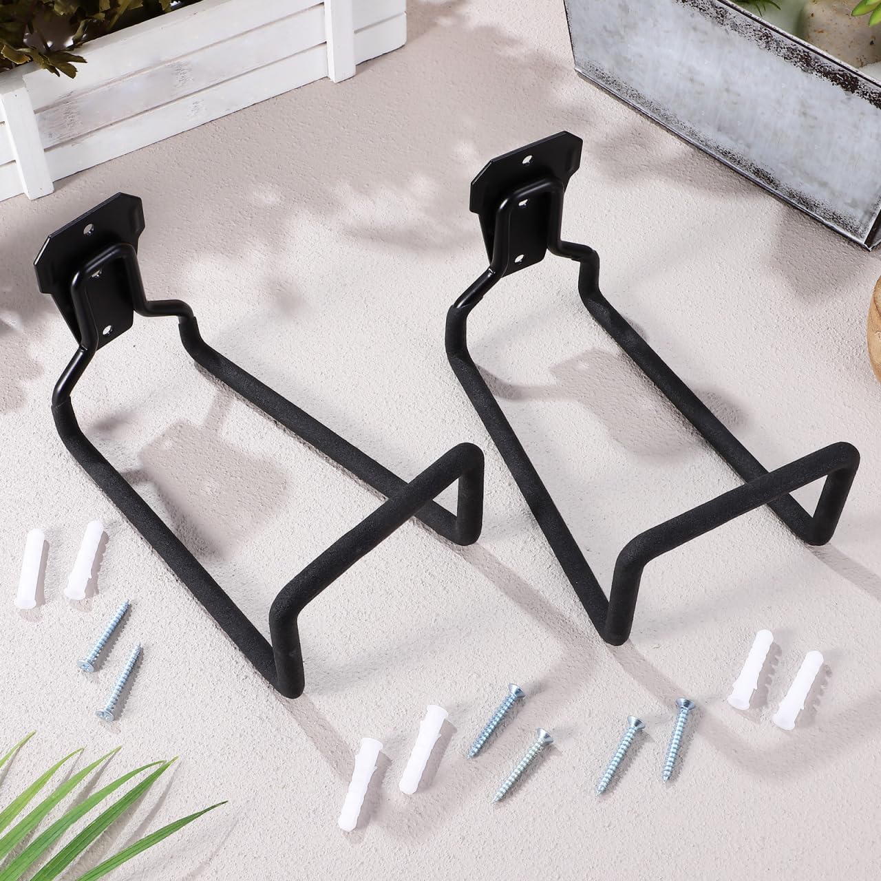 Kisangel Heavy Duty Garage Hooks 2 Pack Wall Mount Tool Hangers for Ga