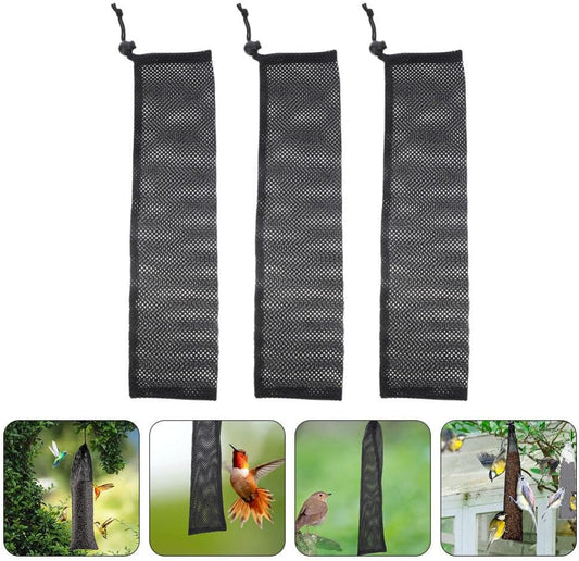 Milisten 8pcs Drawstring Bird Feeder Bag Finch Sock Feeder for Outdoor
