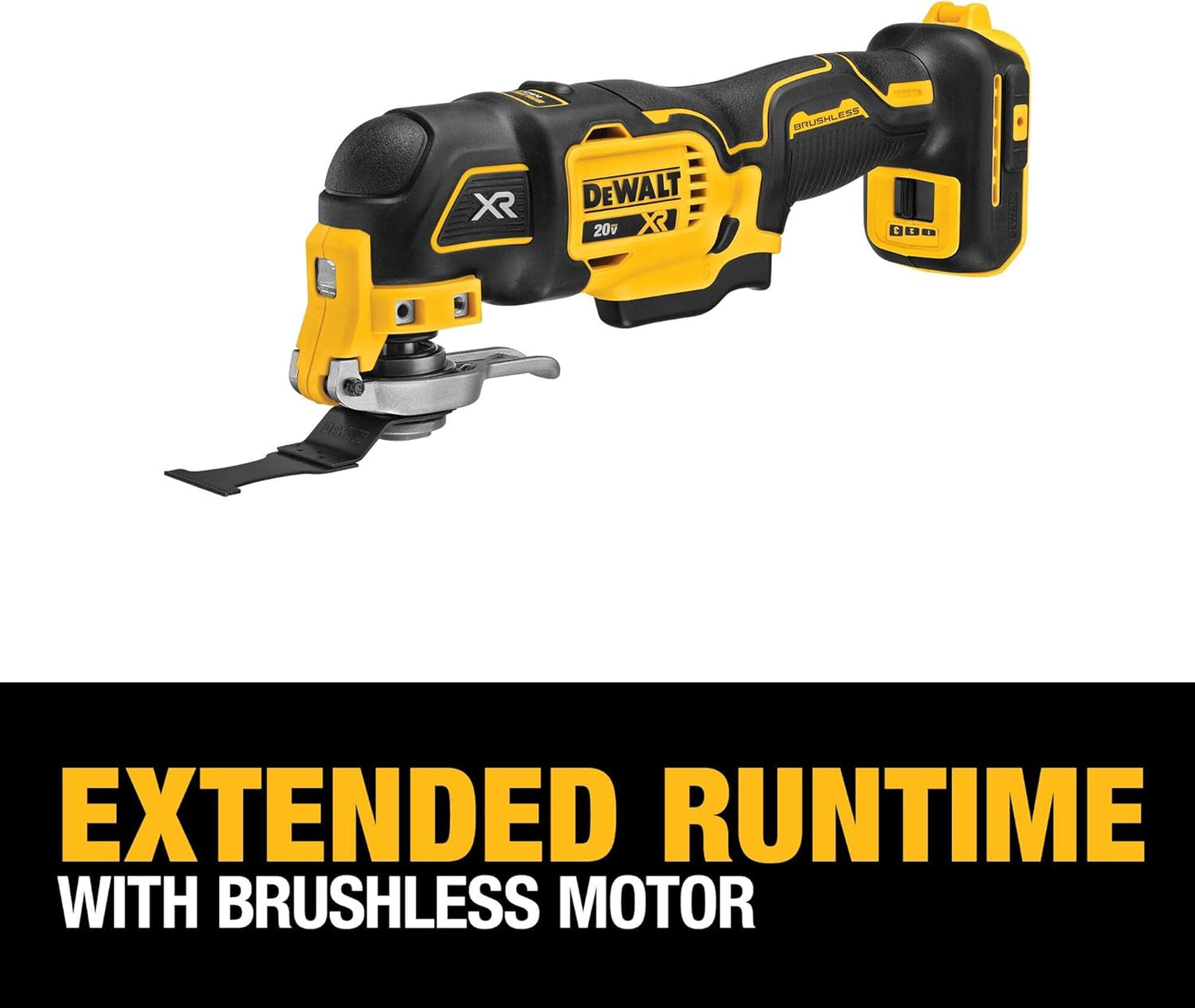 DEWALT 20V MAX XR Oscillating Multi-Tool Cordless, Variable Speed Brus