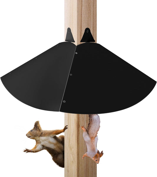 Metal Squirrel Baffle for 4x4 Post,Outdoor Squirrel Guard for Wooden T