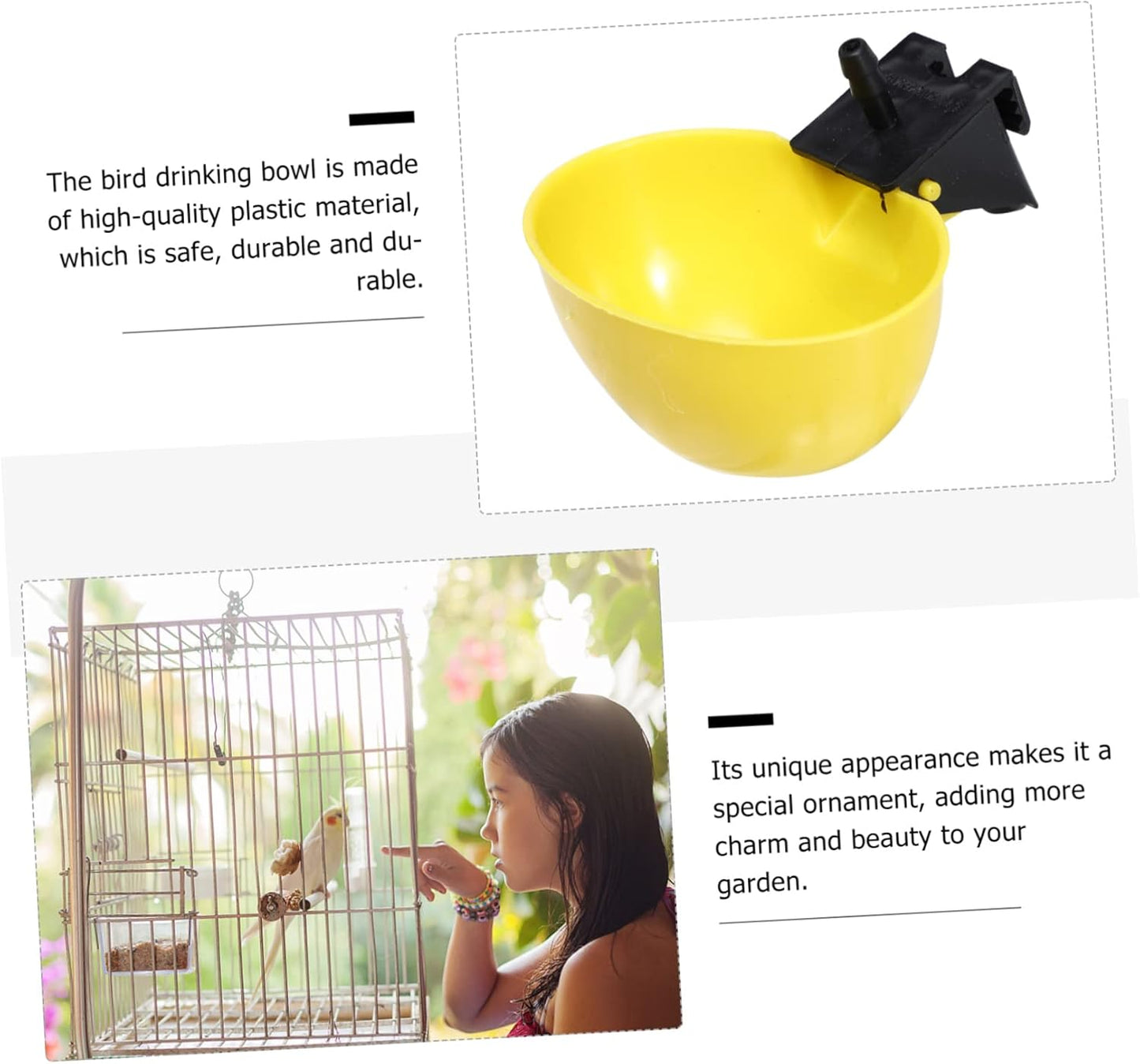 Milisten 10pcs Automatic Pigeon Water Feeders Drinking Bowls for Quail