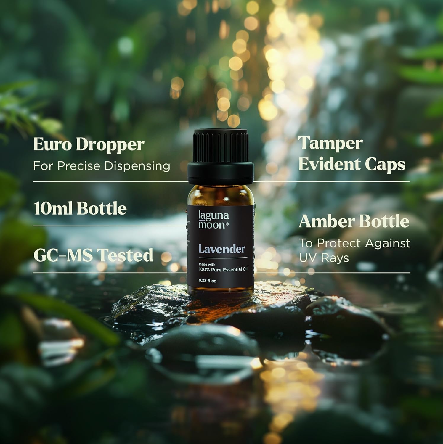 Lagunamoon Essential Oils Aromatherapy Set - 6 Oils for Diffusers, Hom