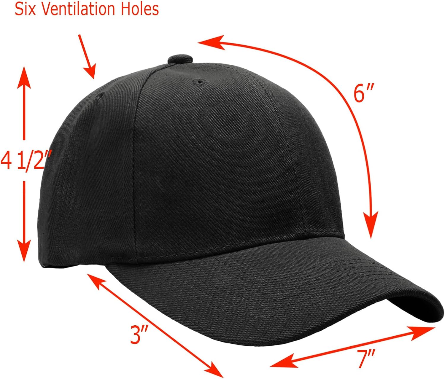 Falari Wholesale Bulk Lot 12-Pack Baseball Cap Adjustable Size Plain B