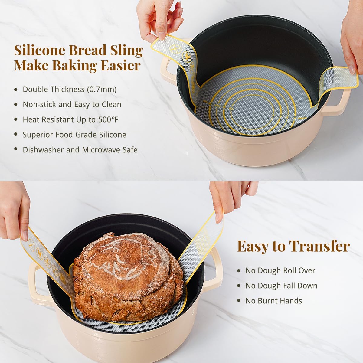 Sourdough Starter Kit, Banneton Bread Proofing Baskets Set, Sourdough 