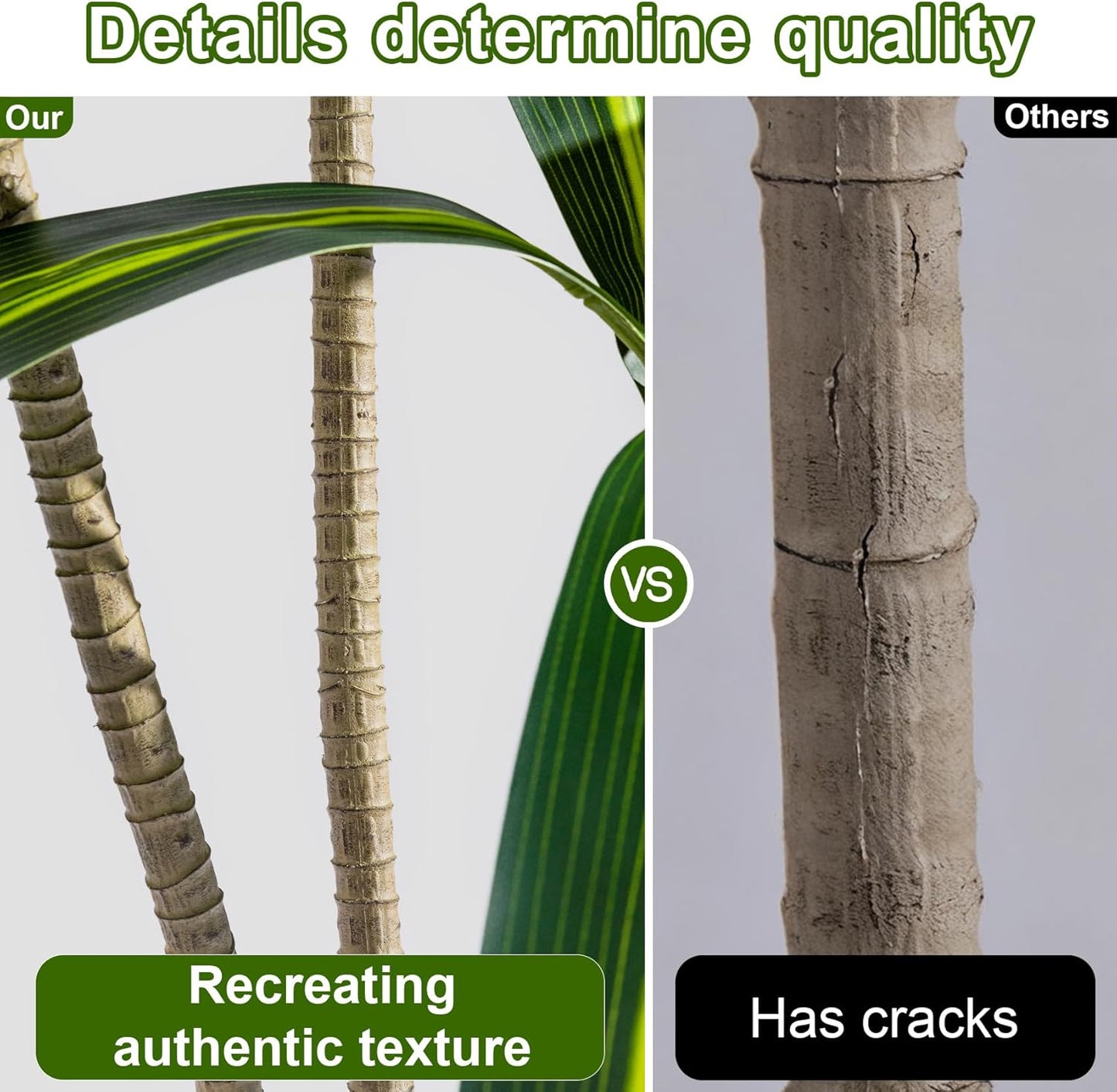 Tall Fake Tree Artificial Trees Plant with White Planter Pot Indoor Outdoor Potted Silk Plants Large Faux Trees loor Floor for Home Living Room Office Outside Patio para decoracion Housewarming Gift