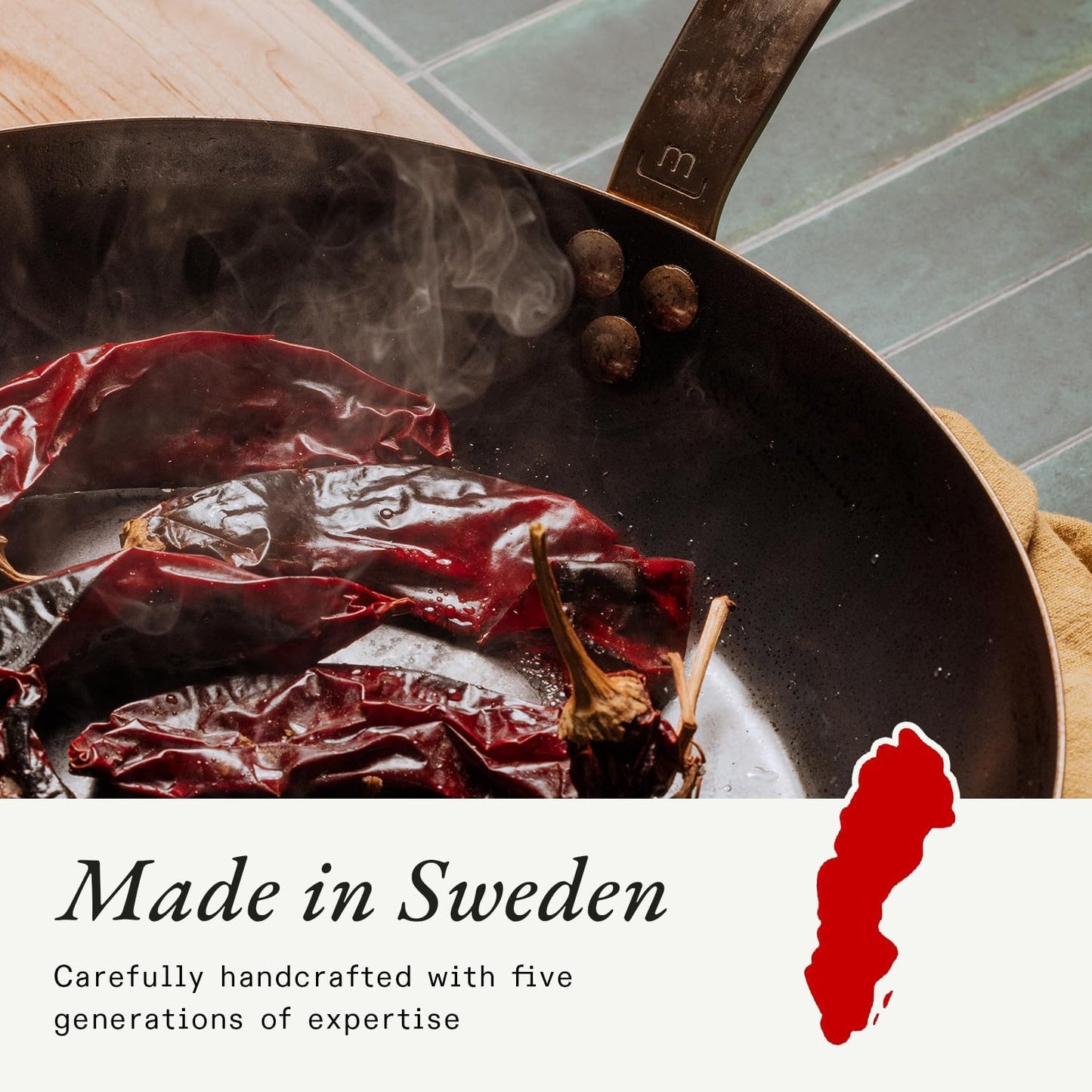Made In Cookware | Seasoned 12" Blue Carbon Steel Frying Pan - (Like C