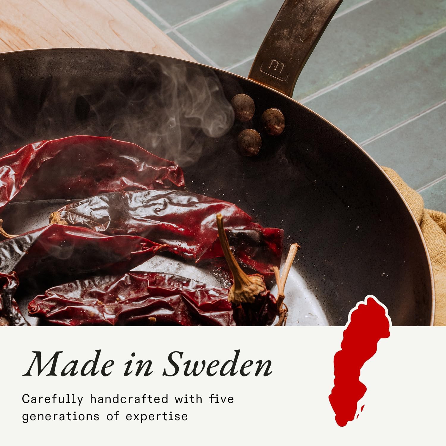 Made In Cookware | Seasoned 12" Blue Carbon Steel Frying Pan - (Like C
