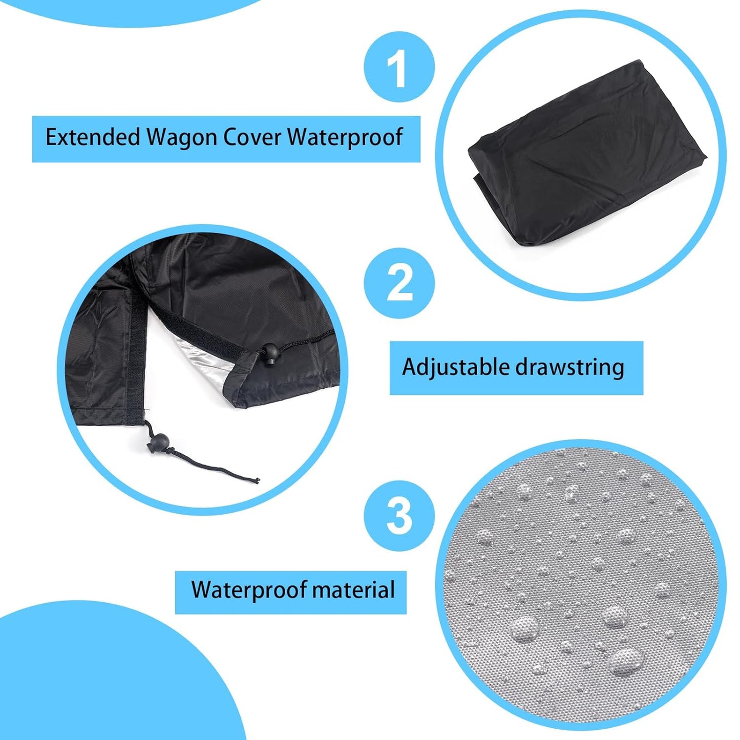 Wagon Rain Cover,Waterproof Push-Pull Wagon Rain Cover Canopy,Wagon Ra