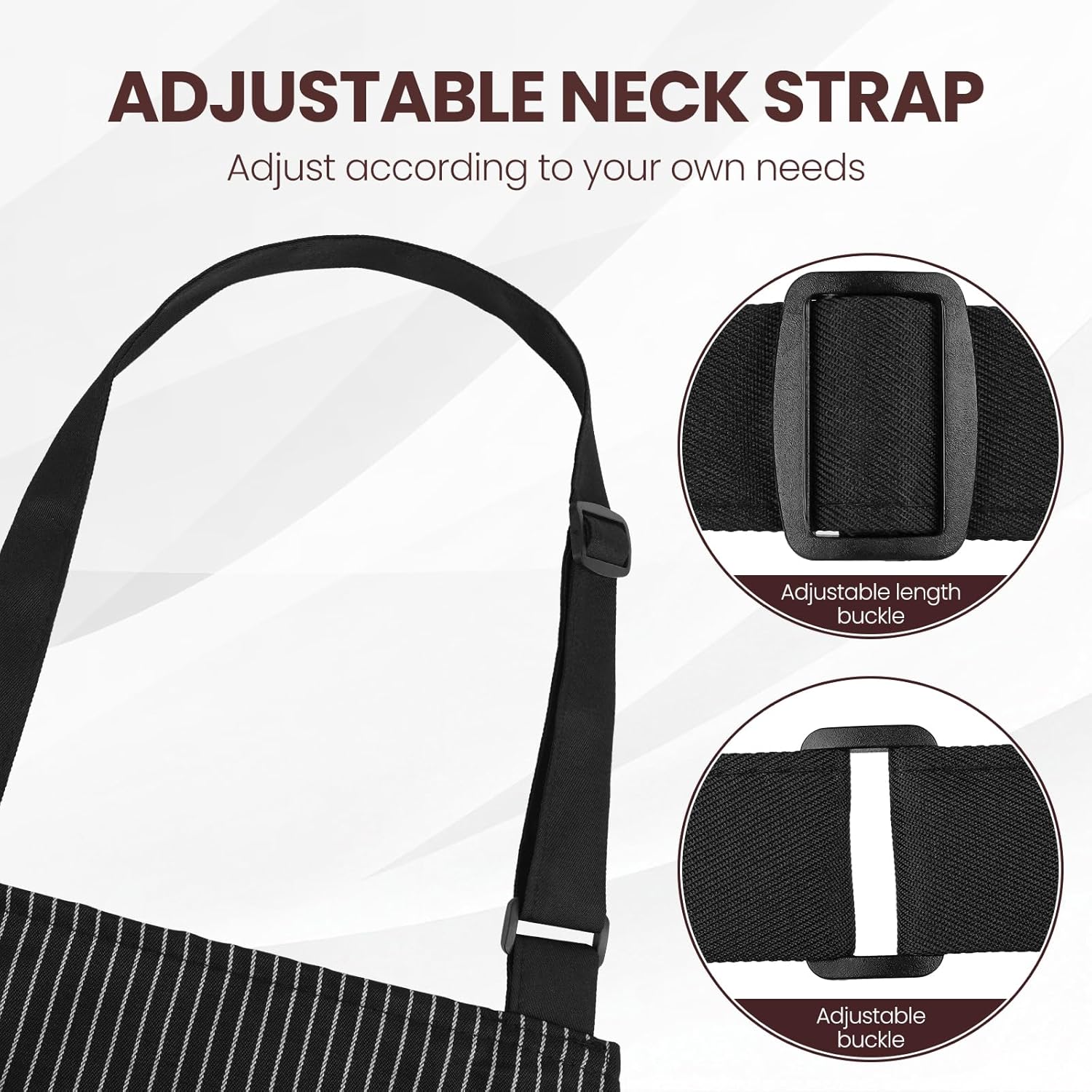 2 Pack Apron, Cooking Kitchen Aprons, Adjustable Bib Apron with 2 Pock