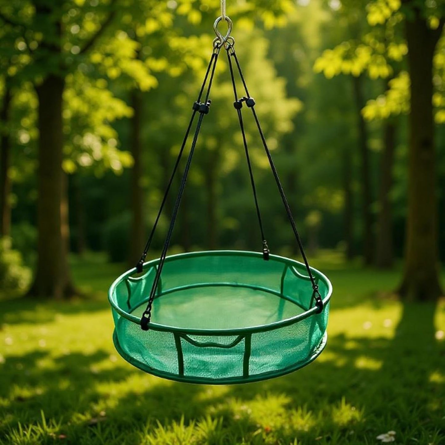Bird Feeder 3 Pockets, Weatherproof Food Holder, Adjustable Hanger Outdoor Large Feeder, Material Durable Build, Hummingbird Chickadee Finch Accessory, Garden Yard Patio Porch Tree Balcony