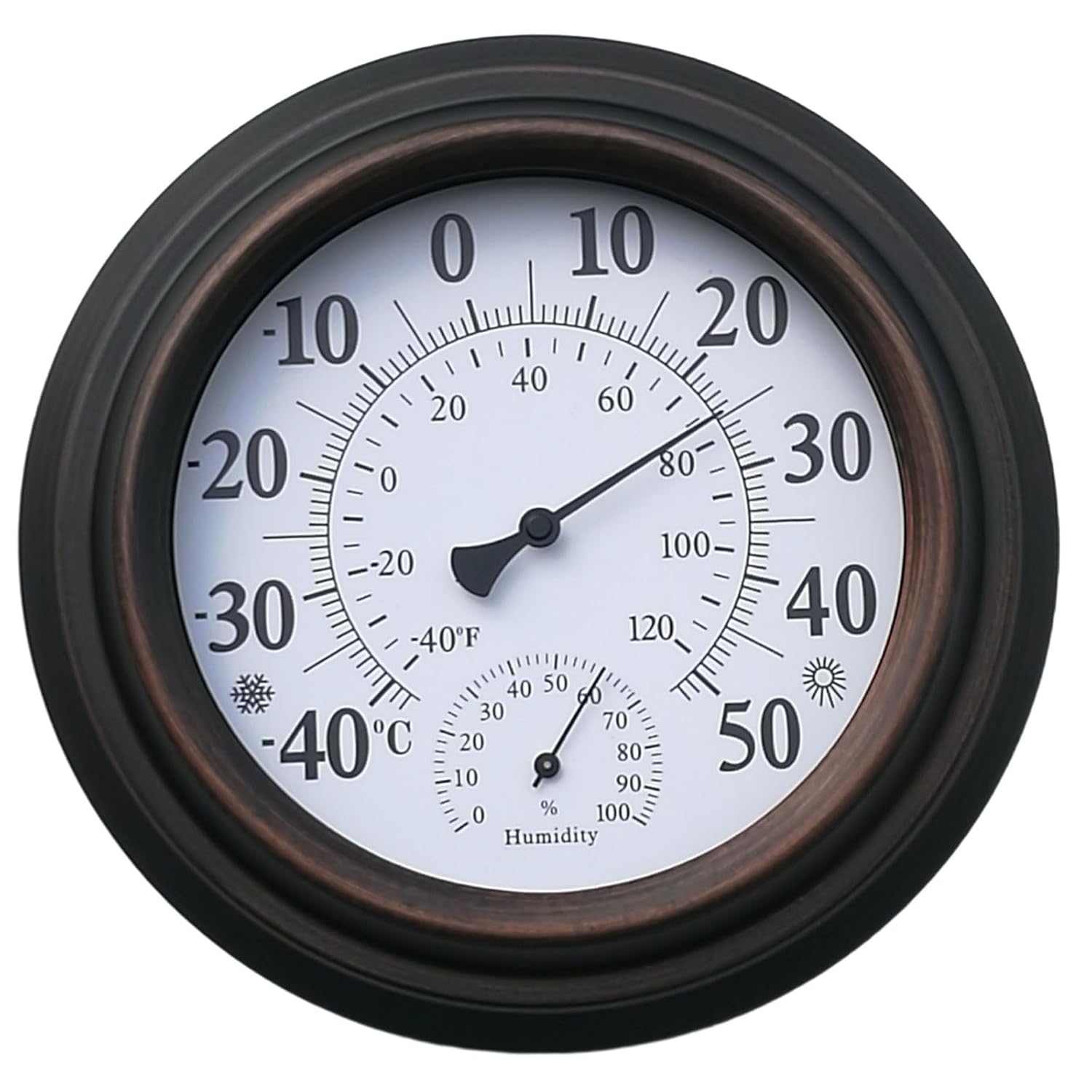 Convenient Thermometer Humidity Meter Vertical Thermometer Hygrometer 