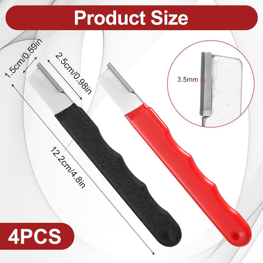 4 Pcs Garden Tool Sharpener, Portable Knife Sharpener, Quickly Blade Sharpener for Scissors knives Pruning Shears Axe Sickle Mini Sharpeners