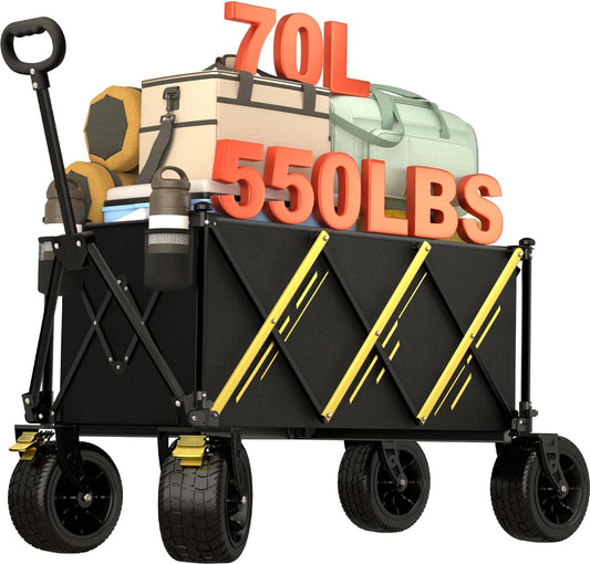 Wagon cart Foldable,Portable cart,Pets carts,with Large All-Terrain Be