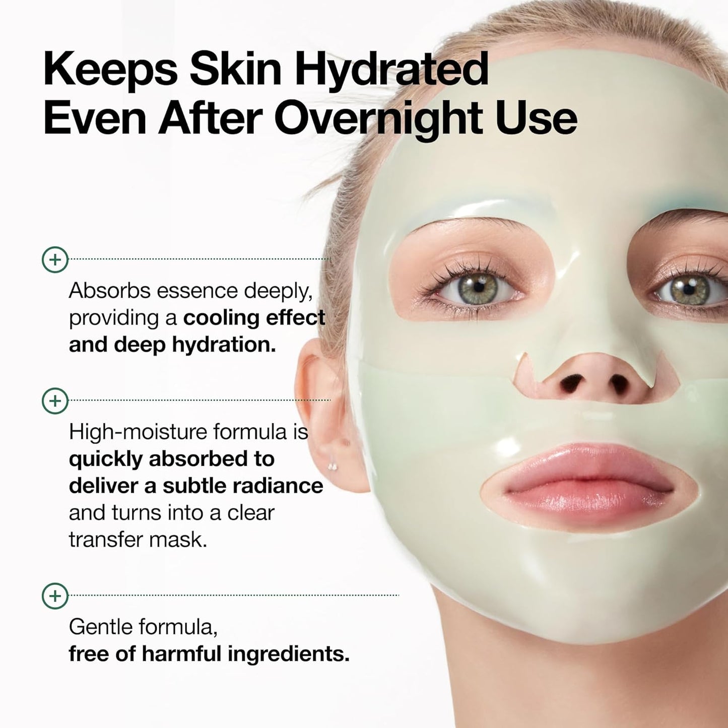 ANUA Heartleaf 70 Soothing Collagen Mask, Overnight Face Mask for Glas