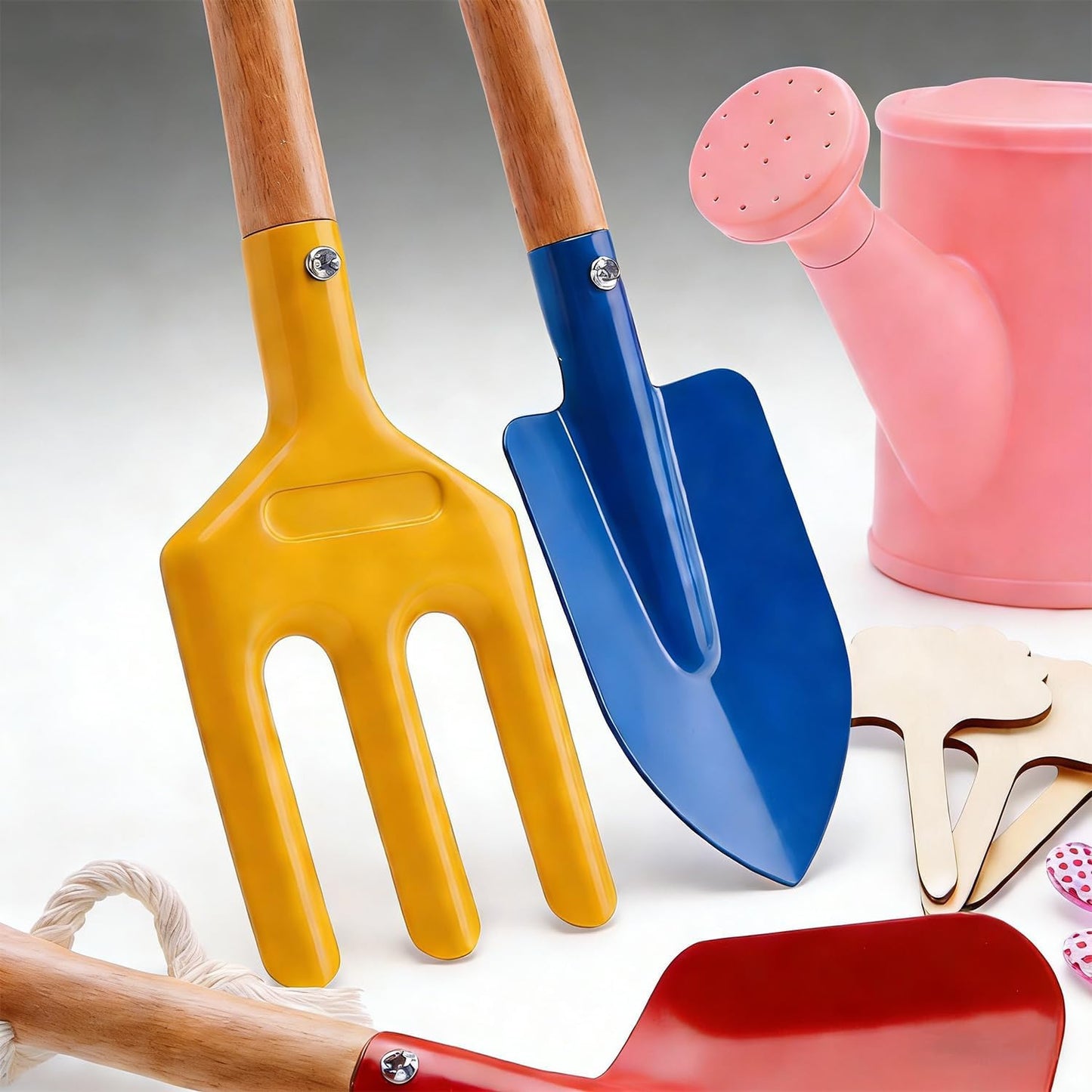 Kids Gardening Tools Set Toddler Gardening Kit with Apron & Tote Bag, 