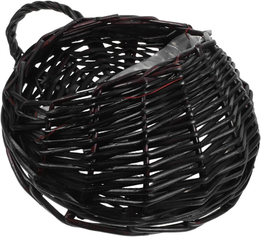 BESTOYARD Handwoven Rattan Hanging Storage Basket Small Wall Basket fo
