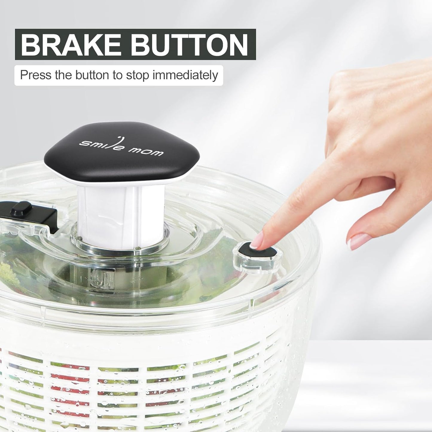 Smile mom Salad Spinner Small Lettuce Spinner Kitchen Gadgets Vegetabl