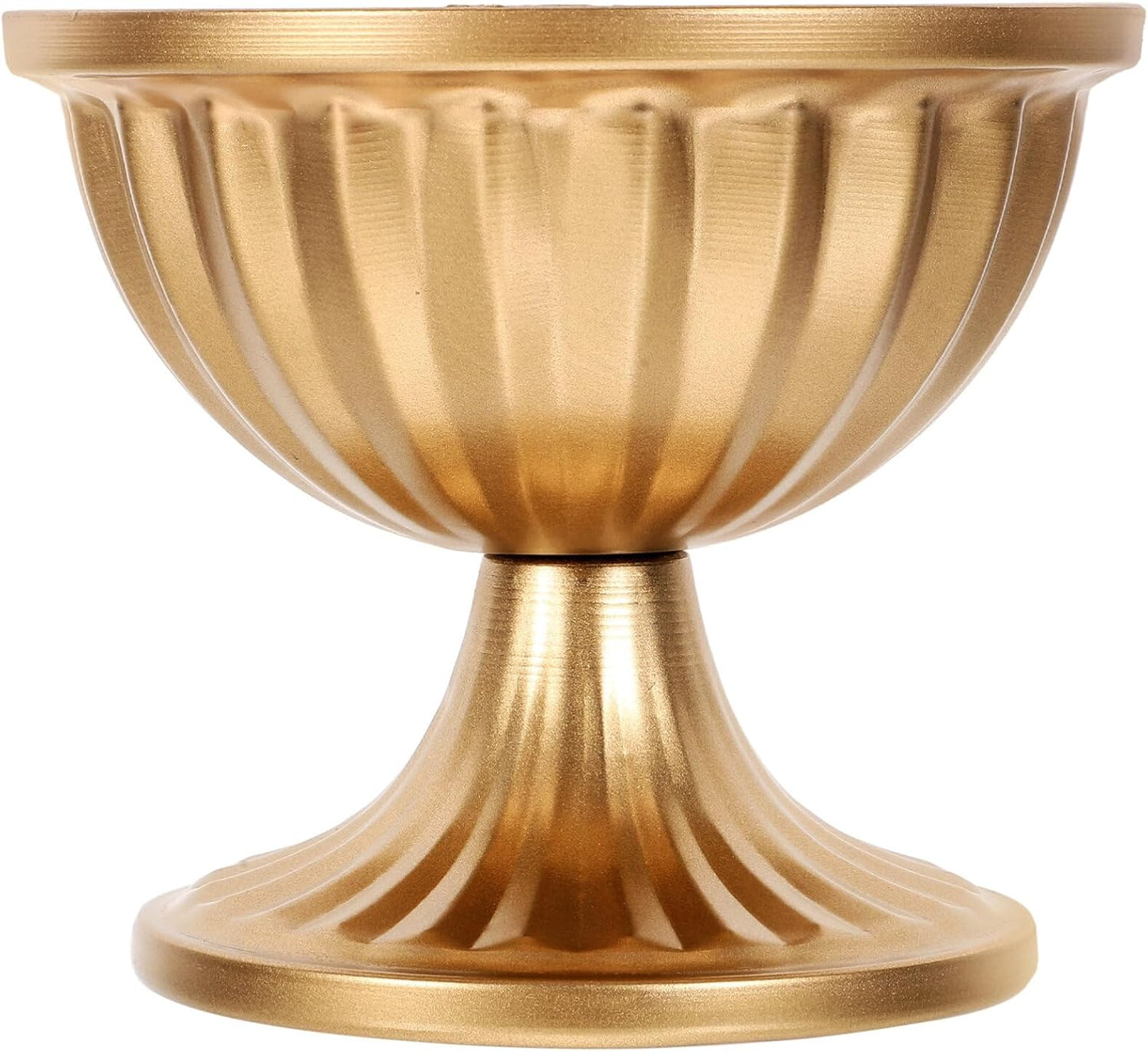 BESTOYARD Urn Planter Pedestal Vase Gold Metal Urn Vases Mini Flower A