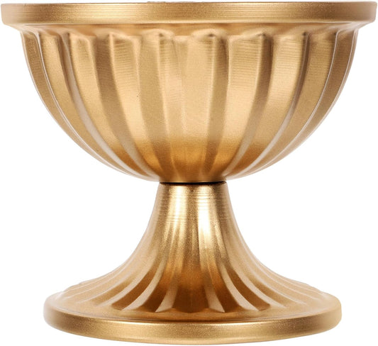 BESTOYARD Urn Planter Pedestal Vase Gold Metal Urn Vases Mini Flower A