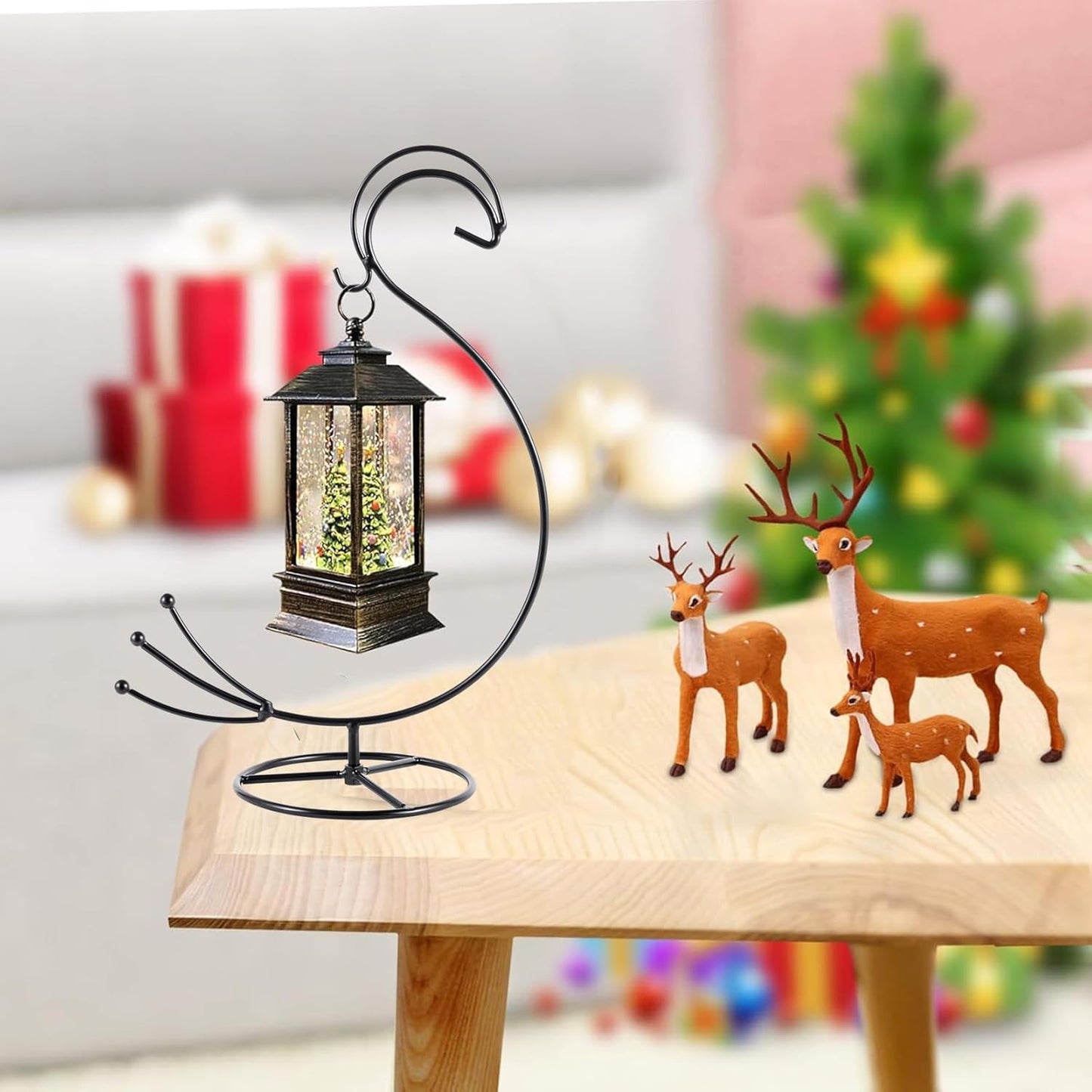 Ornament Display Stand, Glass Ball Hanger for Hanging Air Plants Terrariums, Witch Ball, Christmas & Wedding Ornaments, Perfect for Home and Office Decor
