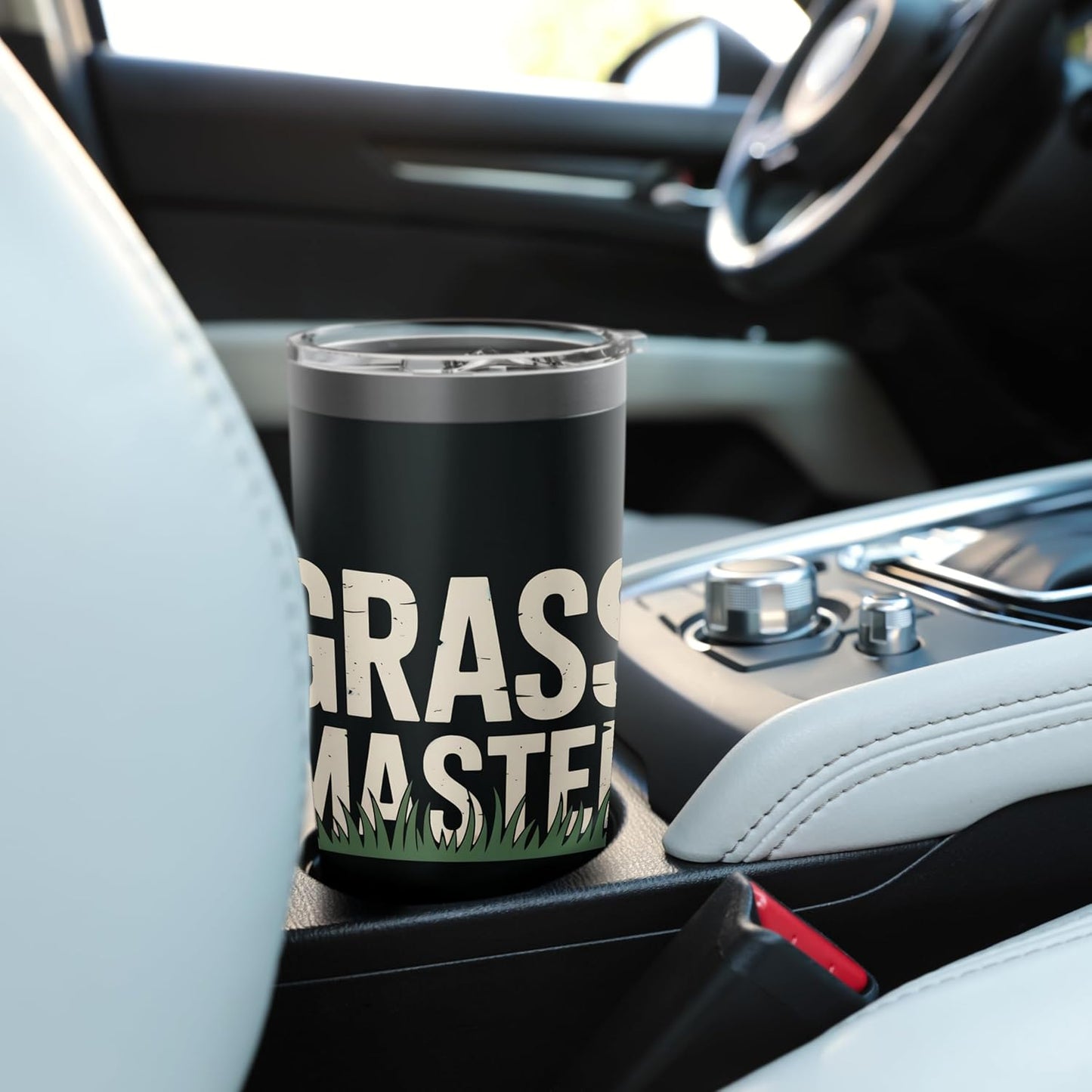 grass master, lawn mower operator, gardener Stainless Steel Insulated Tumbler