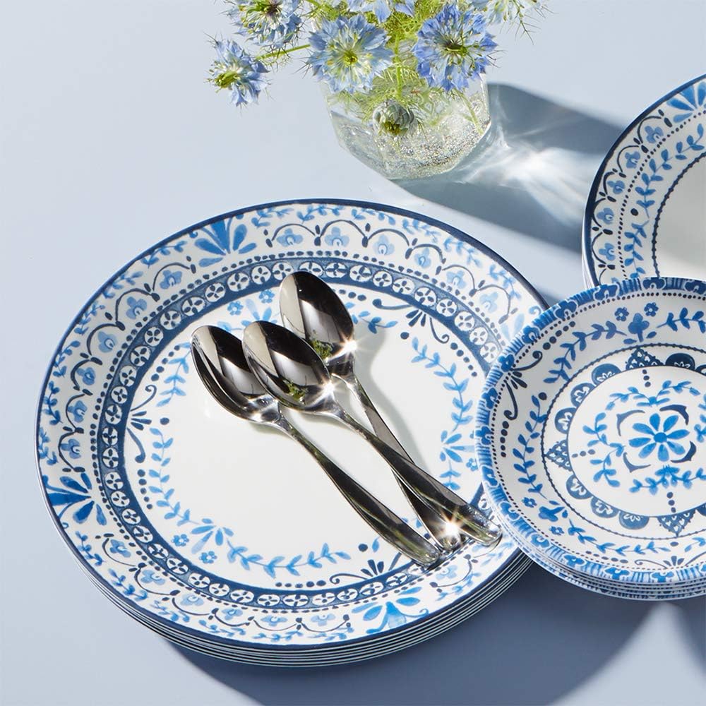 Corelle Vitrelle 18-Piece Service for 6 Dinnerware Set, Triple Layer G