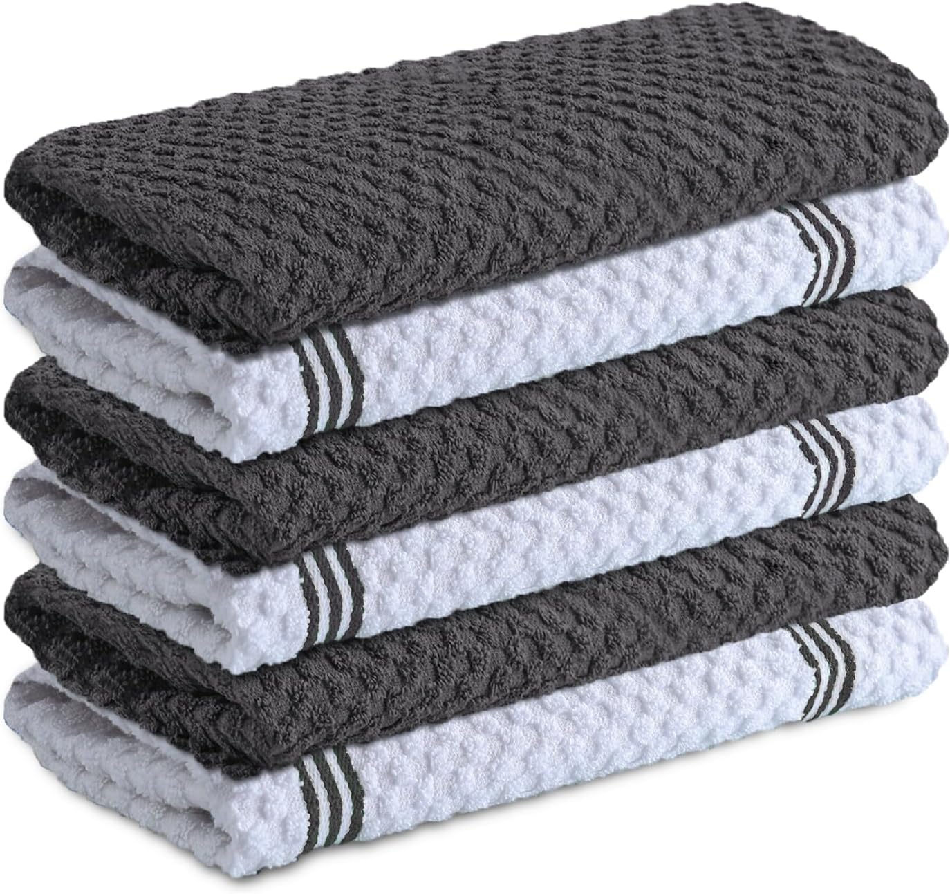 Infinitee Xclusives 100% Cotton Kitchen Towels - 15x25 Inch Ultra Soft