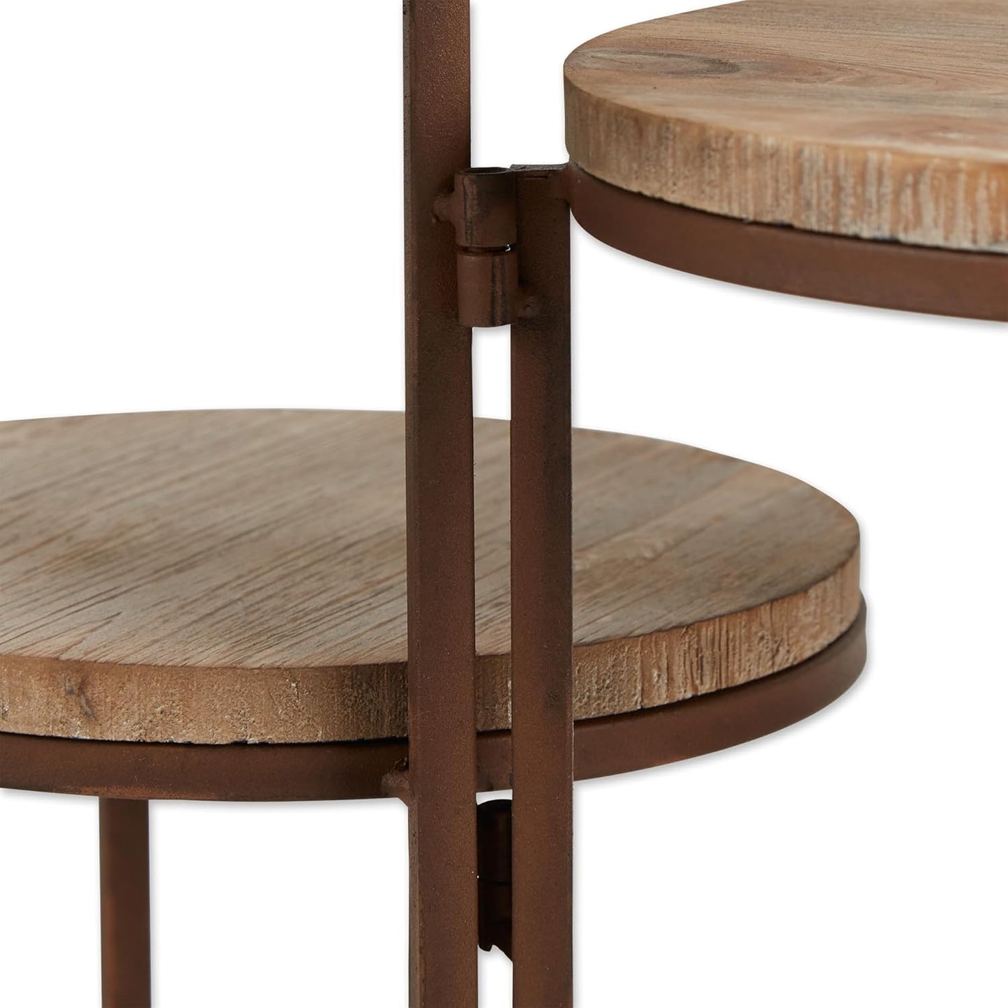 Gifts and Decor Rustic Finish Triple Planter Table Set
