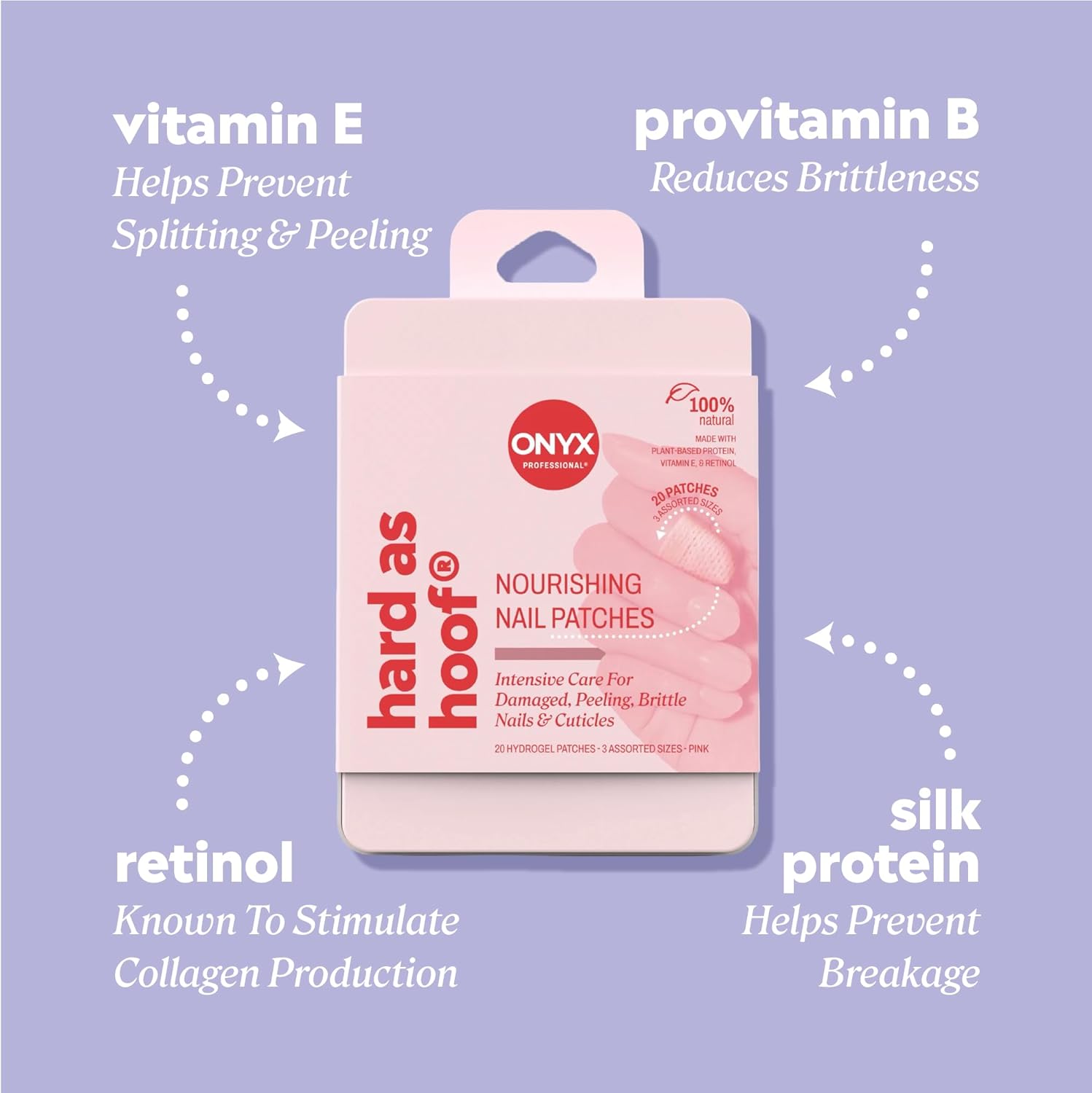 Onyx Professional Hard as Hoof S.O.S Nail Patches - Nail and Cuticle S