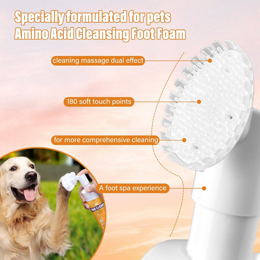 Paw Cleaner for Dogs and Cats,Magic Foam - Clean Paws No-Rinse Foaming
