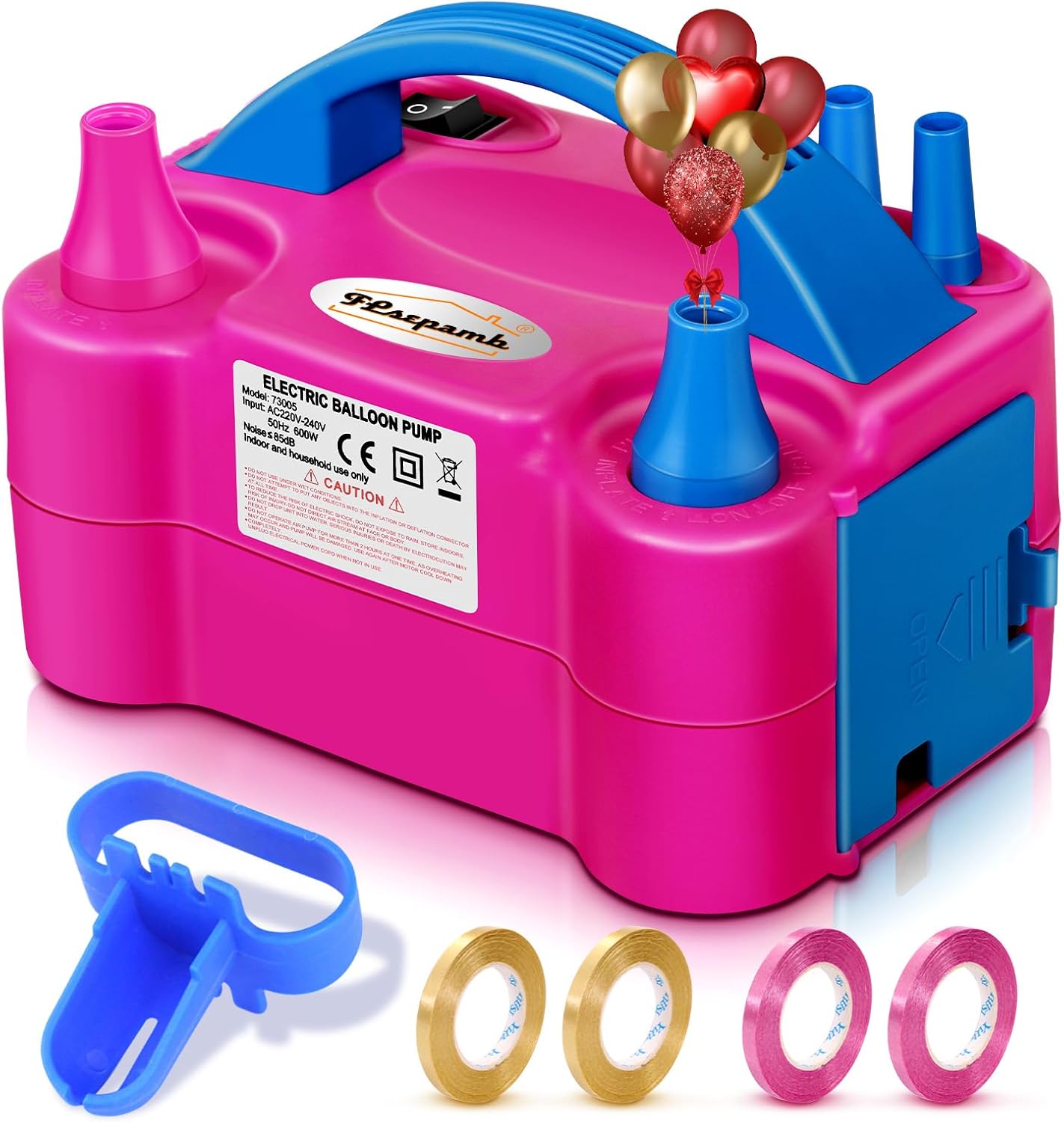 FLSEPAMB Balloon Pump, Electric Balloon Pump,Portable Dual Nozzles Ele